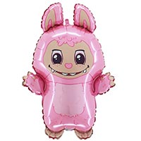 Шар фигура Монстрик зубастый розовый