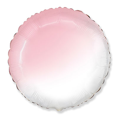 Шарики из фольги Шарик Круг 45см Градиент розовый