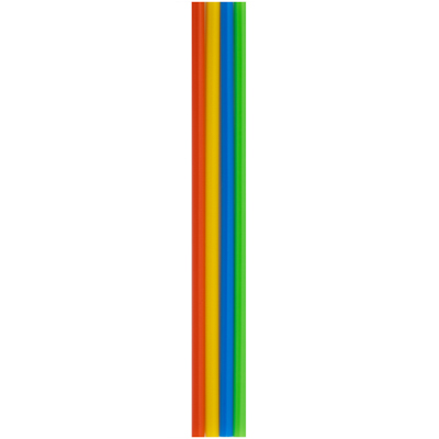 Барные аксессуары Трубочки для коктейля разноцветные 8 мм