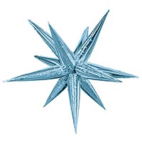 Шар 3D ЗВЕЗДА 104см Составная Cool Blue