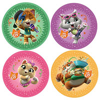 Тарелки 44 Котенка, 8 штук