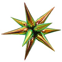 Перламутровая Шар 3D ЗВЕЗДА Составная Перл. Mix 102 см 1209-0531