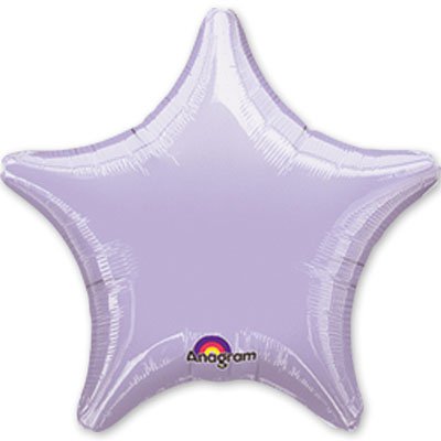 Шарики из фольги Шарик 45см звезда пастель Lilac