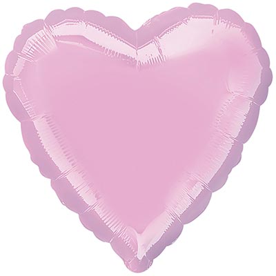 Шарики из фольги Шар сердце 45см Пастель Pink