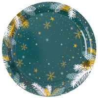 Изумрудная зима Тарелка Изумрудная Зима 23см 6шт 1502-5903