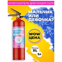 Мальчик или Девочка? Огнетушитель Гендер Пати, синий, 3л 1501-6416