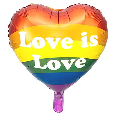 Шарики из фольги Шар 45см Сердце LOVE IS LOVE