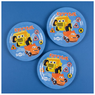 Тарелки Тарелка КРУТЫЕ Грузовички 18см (6шт)