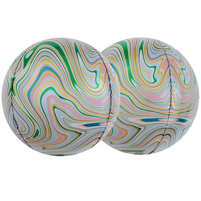 Шарики из фольги Шар 3D СФЕРА 40см Мрамор Green