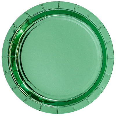 Тарелки Тарелки блестящие мятные 17см