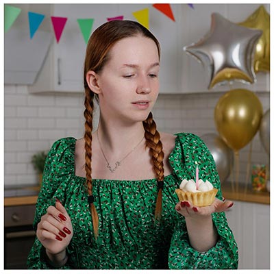 Свечи для торта Свечи Спирали с подст Розовые 6см 12шт