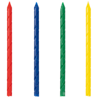 Свечи для торта Спираль мульти, 12 штук