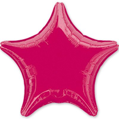Шарики из фольги Шарик 45см звезда металлик Burgund