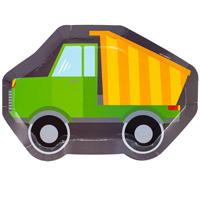 Машинки Тарелки фигурные Самосвал, 6 штук 1502-4672