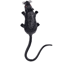 Мышь черная пластик 8см 12шт