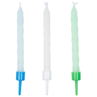 Свечи для торта с подставками Светящиеся