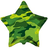 Шарик 45см Камуфляж звезда