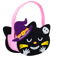 Вечеринка Хэллоуин Конфетница фетр HWN Кот черный 1501-6977