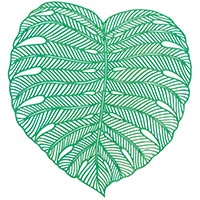 Лист Пальмы Салфетка пластик Лист Пальмы 39х37см 1502-5513