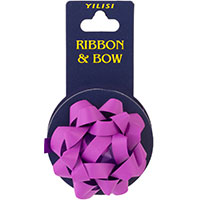 Бант звезда + Лента сатин сиреневый