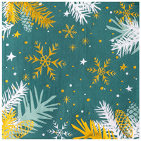 Салфетка Изумрудная Зима 25см 6шт