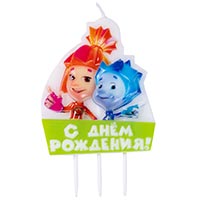Свеча для торта Фиксики С ДР