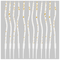 Свечи Волны белые искры 13см 12шт