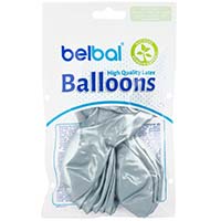 Голубая Шарики 32см Хром светло-голубого 12шт 1102-3024