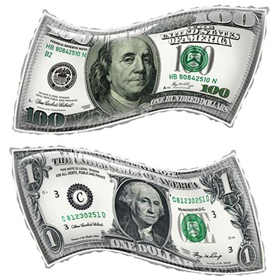  Шар фигура Доллар 1207-5946