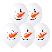 Шары 36см Снеговик 2-цветный