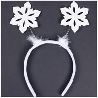 Снежинка Ободок-антенки Снежинка блеск 1501-6333