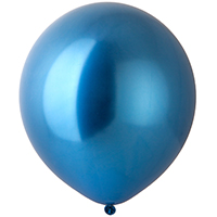 Шары 45см хром синие, Весёлая Затея