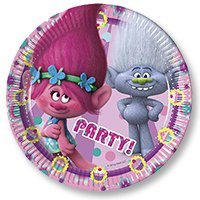 Тарелки малые Тролли, 8 штук