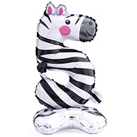 Шар цифра "5" 58см Зоопарк Зебра