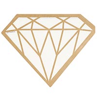 Свадьба ЛЮКС Салфетки фигурные Свадьба Luxe Vanilla 1502-5083