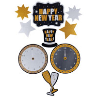 Голливуд Баннер-комплект HNY Голливуд блеск, 9 шт 1505-1000