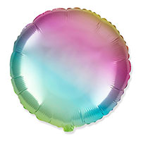 Шарик Круг 81см Радуга нежная