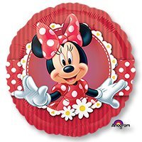 Шар 45см Минни Маус с ромашками