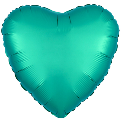 Шарики из фольги Шар сердце 45см Сатин Tiffany