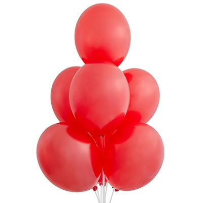 Шарики из латекса Шарик 32см, цвет 080 Металлик Cherry Red