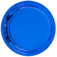 Синяя Тарелки блестящие синие 23см 1502-4888