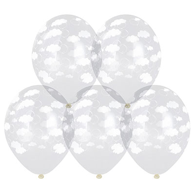 Шарики из латекса Шары с рисунком 36см Облака Шары