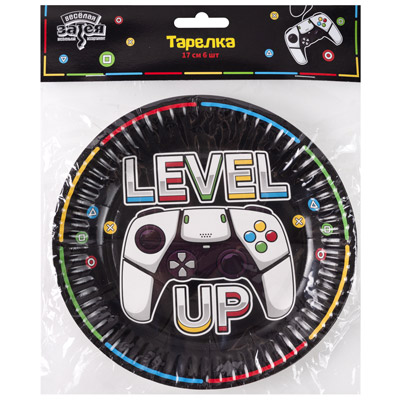 Тарелки Тарелка GAME ON 17см 6шт