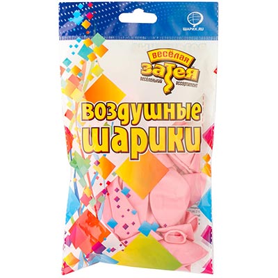 Шарики из латекса Шары 30см макарун розовые Весёлая Затея