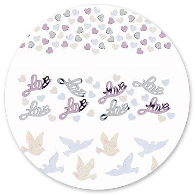 Любовь и Голуби Конфетти Любовь и Голуби, 3 вида, 34 гр 1501-1485