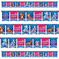 Гирлянда-вымпел С НГ ДедМороз Снегурочка