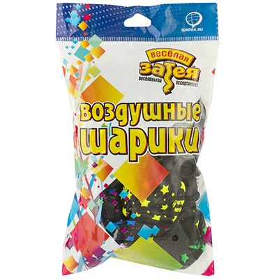 Шарики из латекса Шары 30см С ДР Звезды неон, В.Затея