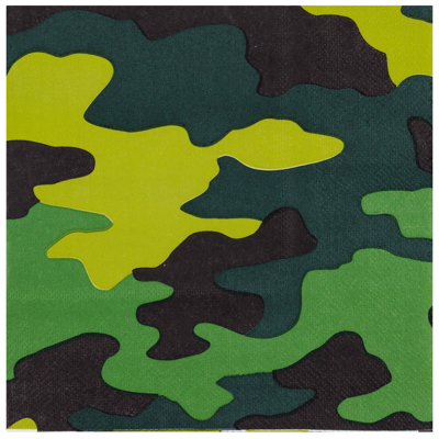 Салфетки Салфетки Камуфляж 33 см, 12 штук