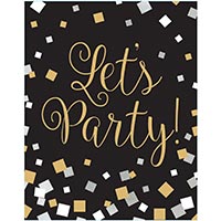 Приглашения Конфетти Голливуд, 8 штук