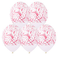 Мрамор Шары 35см Мрамор белый/розовый 1103-3085